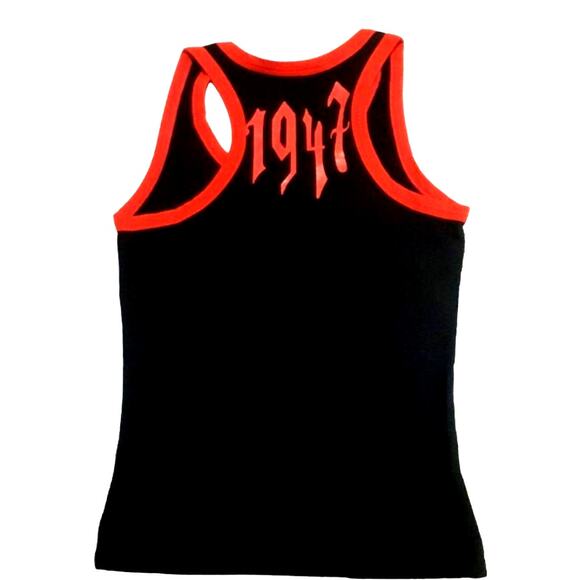 Authentic Christian Dior by Galliano SS02 Gothic Blood Red Tank Top Shirt 1947 - Picture 2 of 3